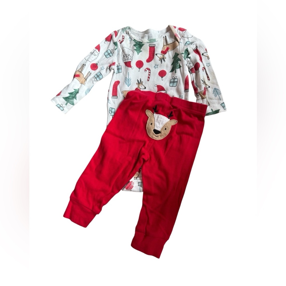 Carter's Red and White Holiday Kids Matching Set